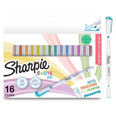 Huopakynä Sharpie S-Note Duo värilajitelma blisteri /16