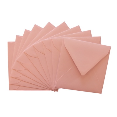 Kirjekuori vaaleanpunainen neliö 16x16 120g /10 kpl pkt