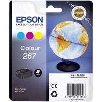 Värikasetti inkjet Epson Work Force WF-100W T267 3-väri