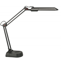 Työpistevalaisin Unilux Swingo painojalka musta - moderni versio klassisesta arkkitehdin lampusta