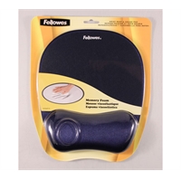 Hiirimatto rannetuella Fellowes Memory Foam sininen