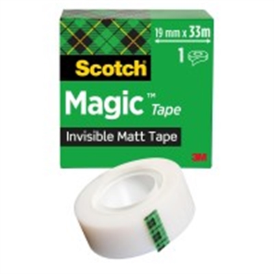 Teippi Scotch Magic 810 19mm X 33m - kasvi- ja kierrätysmateriaaleja sisältävä teippi