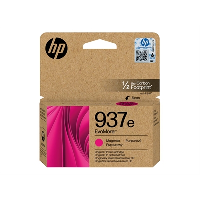 Värikasetti Inkjet HP 937e EvoMore magenta 1,65K - 2x enemmän väriä, skannaa koodi ja istutat puun