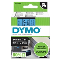 Tarrakasetti Dymo D1 9mm sininen/musta