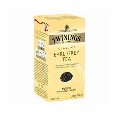 Irtotee Twinings Earl Grey 200g - hienostunut bergamottiarominen tee