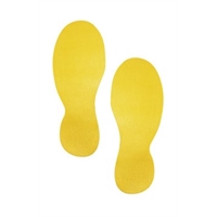 Merkintätarra lattiaan jalat /5 kpl erä keltainen - turvallisen välimatkan merkintään