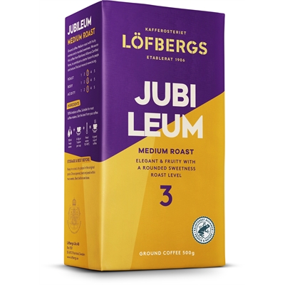 Kahvi Löfbergs Jubileum suodatinjauhatus 500 g - kukkaisia sävyjä, hedelmäinen aromi