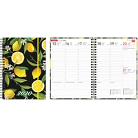 Ontime A5 Lemon 2020 pöytäkalenteri - CC Kalenteripalvelu