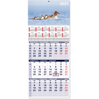 Triplanner pieni 2021 seinäkalenteri - CC Kalenterit