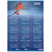 Vuosijuliste ripustuslistoin 2022 taulukkokalenteri - CC Kalenterit