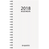 Agenda Eko 2018 valkoinen taskukalenteri