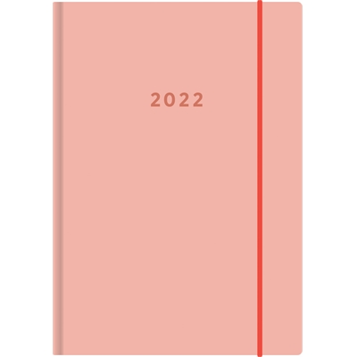 Color A6 persikka 2022 taskukalenteri - Ajasto