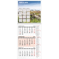 Tripla 2019 seinäkalenteri