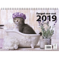 Forget-me-not-wall 2019 seinäkalenteri