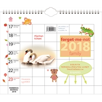 Forget-me-not-family 2018 seinäkalenteri