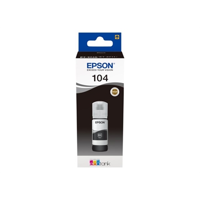 Värikasetti inkjet Epson 104 ecotank musta 65 ml