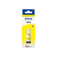 Värikasetti inkjet Epson 104 ecotank keltainen 65ml