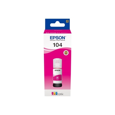 Värikasetti Inkjet Epson 104 ecotank punainen 65ml