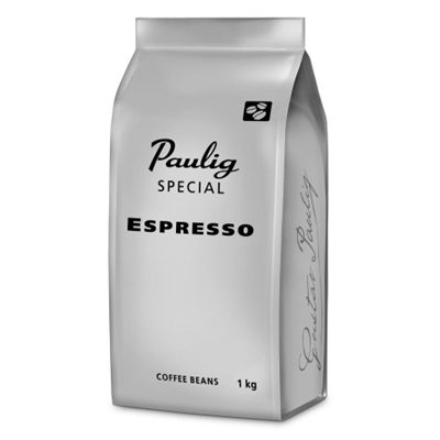 Kahvi Paulig Special Espresso papu 4 x 1 kg - jälkimaussa lakritin makeus